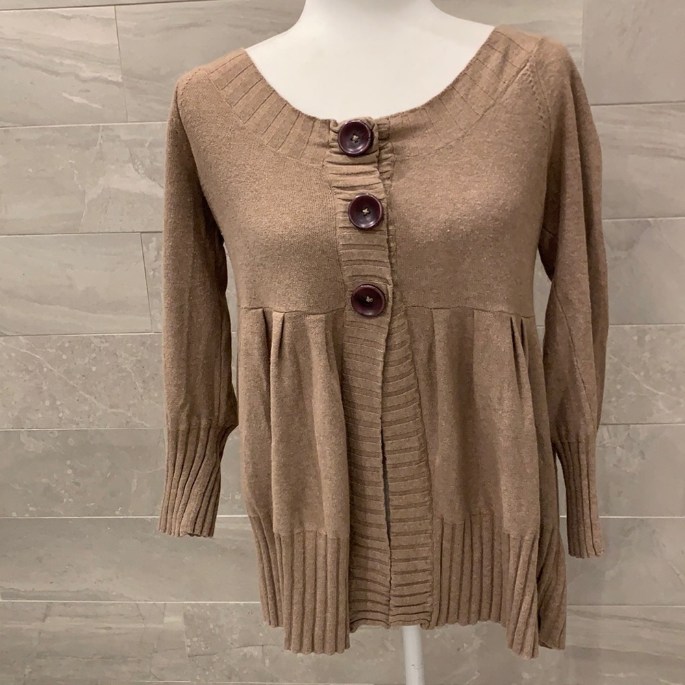 Laurie B brown sweater Medium